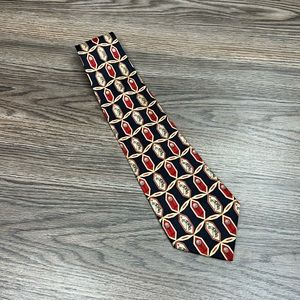 Pinehurst Navy & Red Golf Pattern Silk Tie